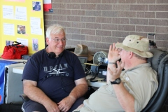 Two Amateur Radio operators discuss their hobby.